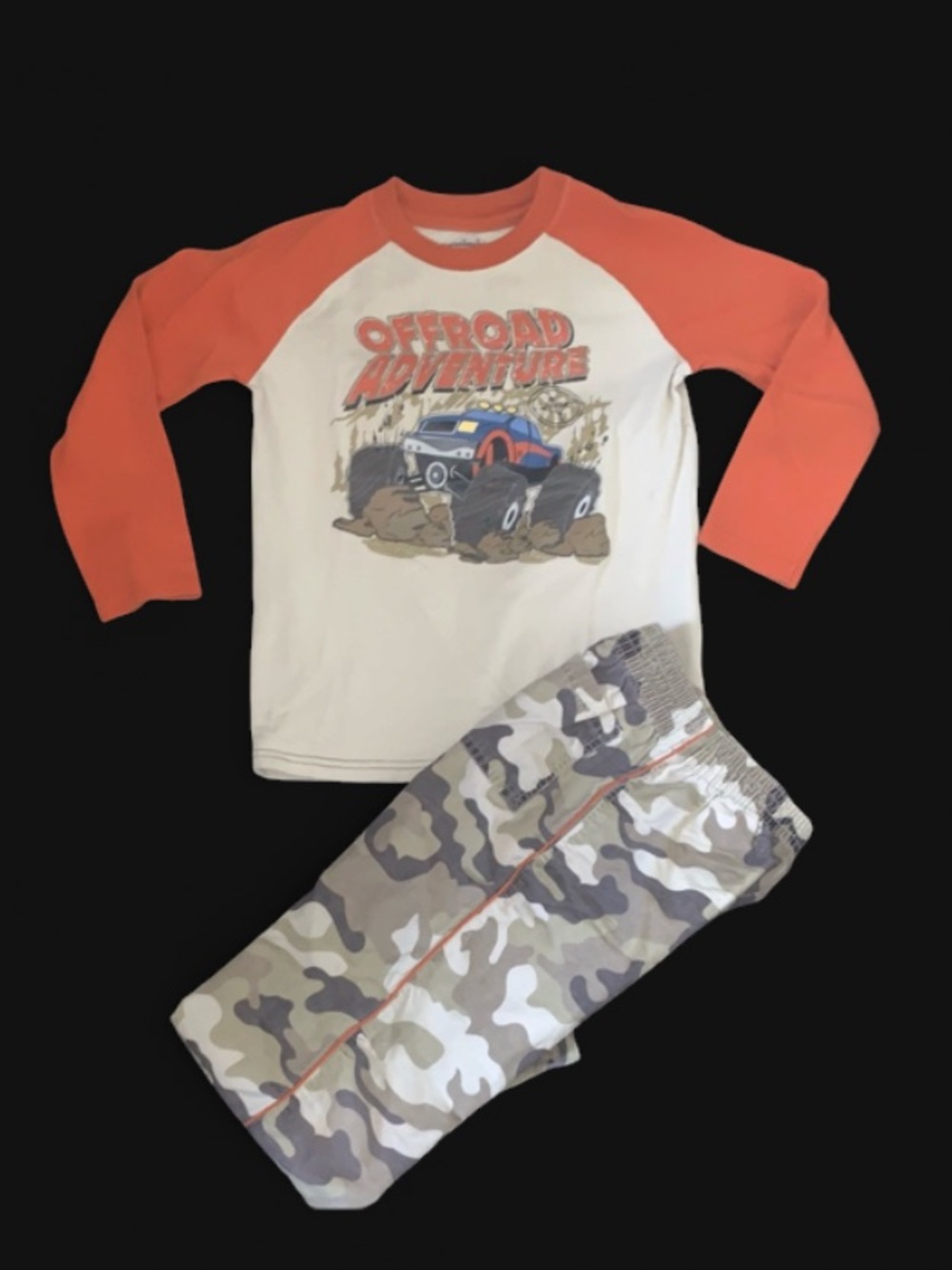 Offroad Adventure Shirt and Camo Pants Set